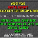 Mortal Kombat 1992 Comic Book Order Arcade