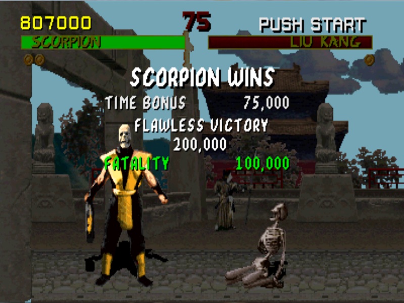 Mortal Kombat (1992) - Fatalities - Scorpion 