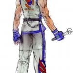 Tekken 4 Hwoarang Sketch 2