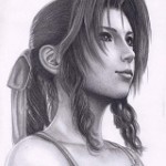 Aerith Aeris Final Fantasy VII Fan Art by B-AGT