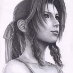 Aerith Aeris Final Fantasy VII Fan Art by B-AGT