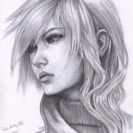 FF XIII Lightning Fan Art by B-AGT