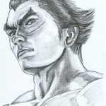 Kazuya Mishima fan art sketch tekken by b agt