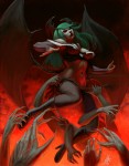 YAMETEEEEEE Morrigan Darkstalkers Fan Art by kuroitora