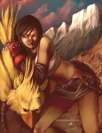 friends like these  FFVII Final Fantasy Tifa Chocobo Fan Art by kuroitora