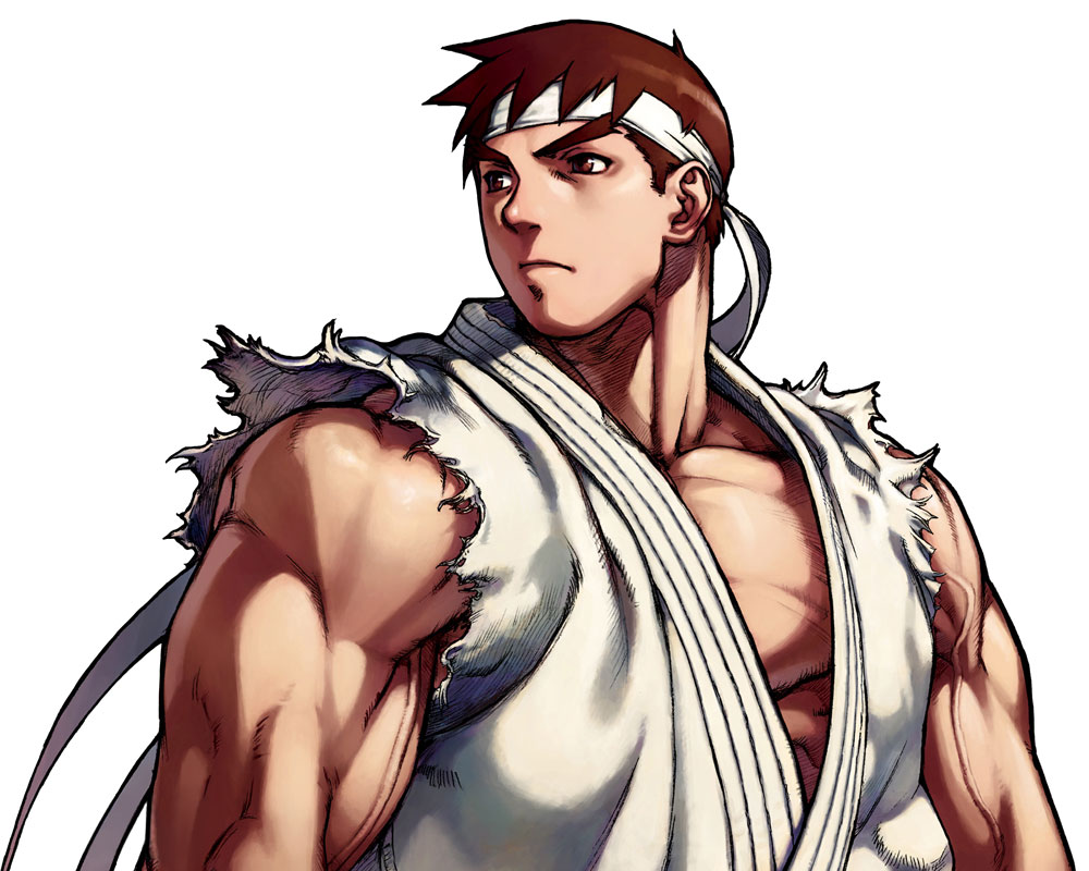 Evil Ryu Official Portrait from Street Fighter Alpha 3