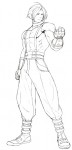 Adelheid King of Fighters Unused Lineart