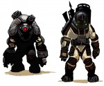 Bioshock 2 Game Character Official Artwork Big Daddy Early Concept 2