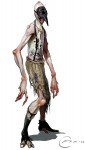 Bioshock 2 Game Character Official Artwork Render Ceiling Crawler