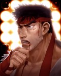 continue Ryu SF Street fighter game art by_2dforever