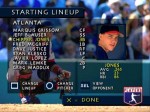 3D Baseball PSX Playstation Lineup Screen