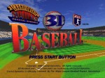 3D Baseball PSX Playstation Title Screen