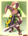 link zelda bunny art by_metalhanzo