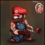 Super Mario art by_teamlando