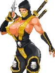 Scorpion female mortal kombat art by_warnerc