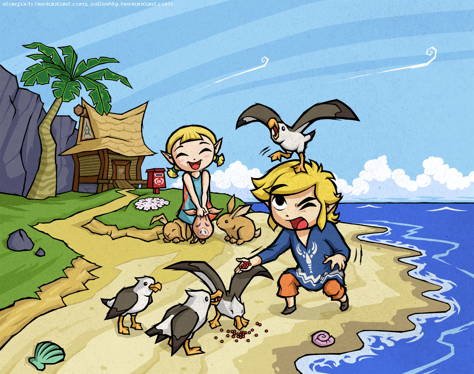 aryll fairy and link, wind waker  Wind waker, Legend of zelda, Character  art