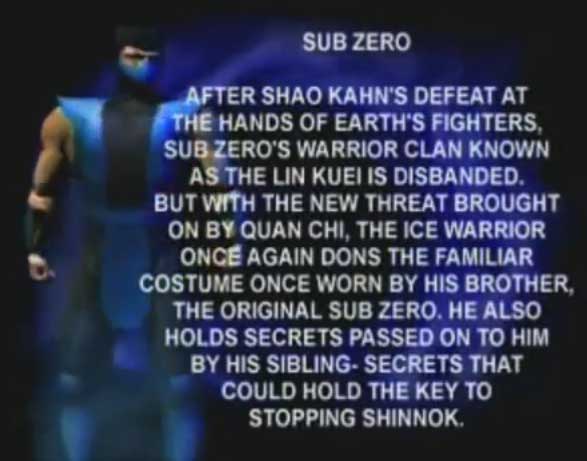 Mortal Kombat 4: Sub-Zero