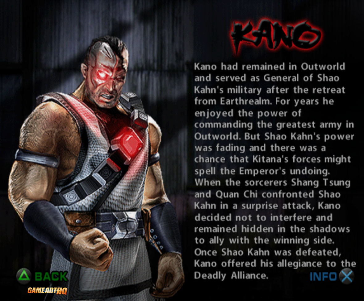 Kano » Mortal Kombat games, fan site!