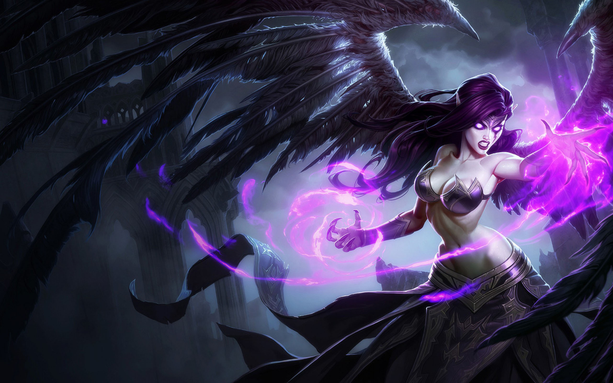 himmel Under ~ sikkerhedsstillelse Morgana, The Fallen Angel from League of Legends 