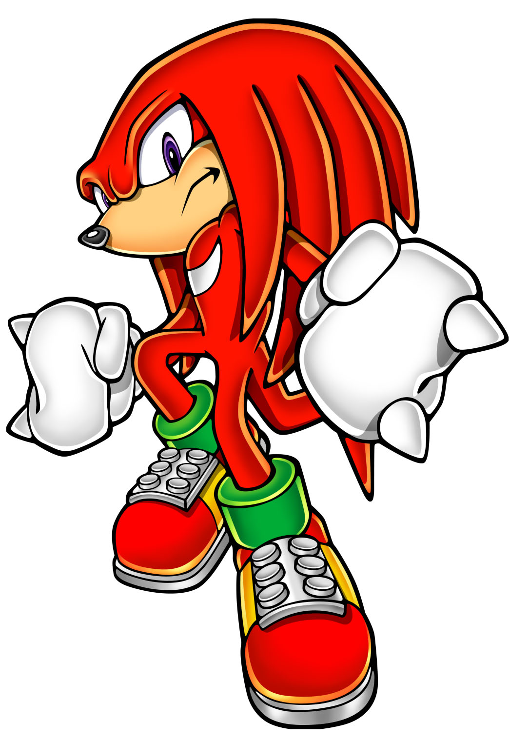Knuckles the Echidna from the Sonic Series | Game-Art-HQ