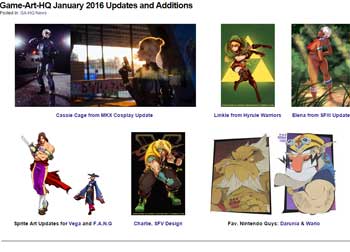 January 2016 News and Updates on Game Art HQ