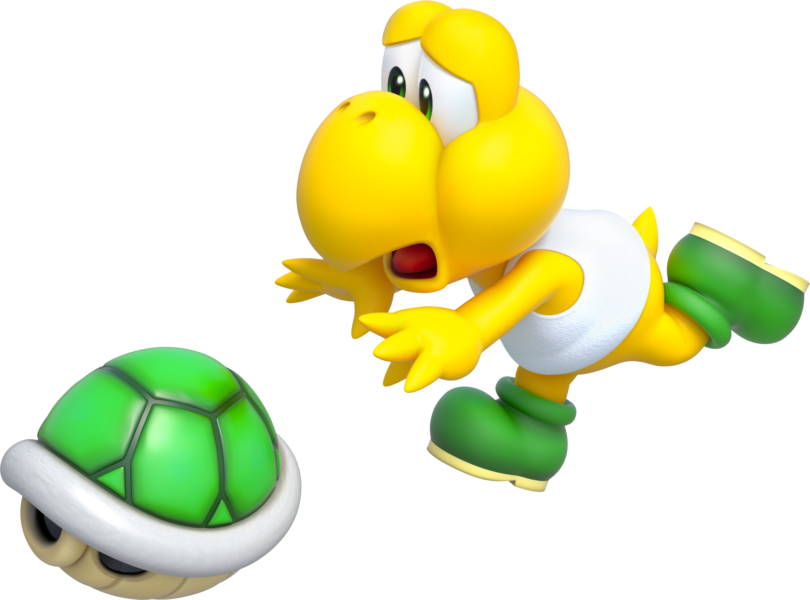 Koopa Troopa from Super Mario Bros. Game Art GameArtHQ