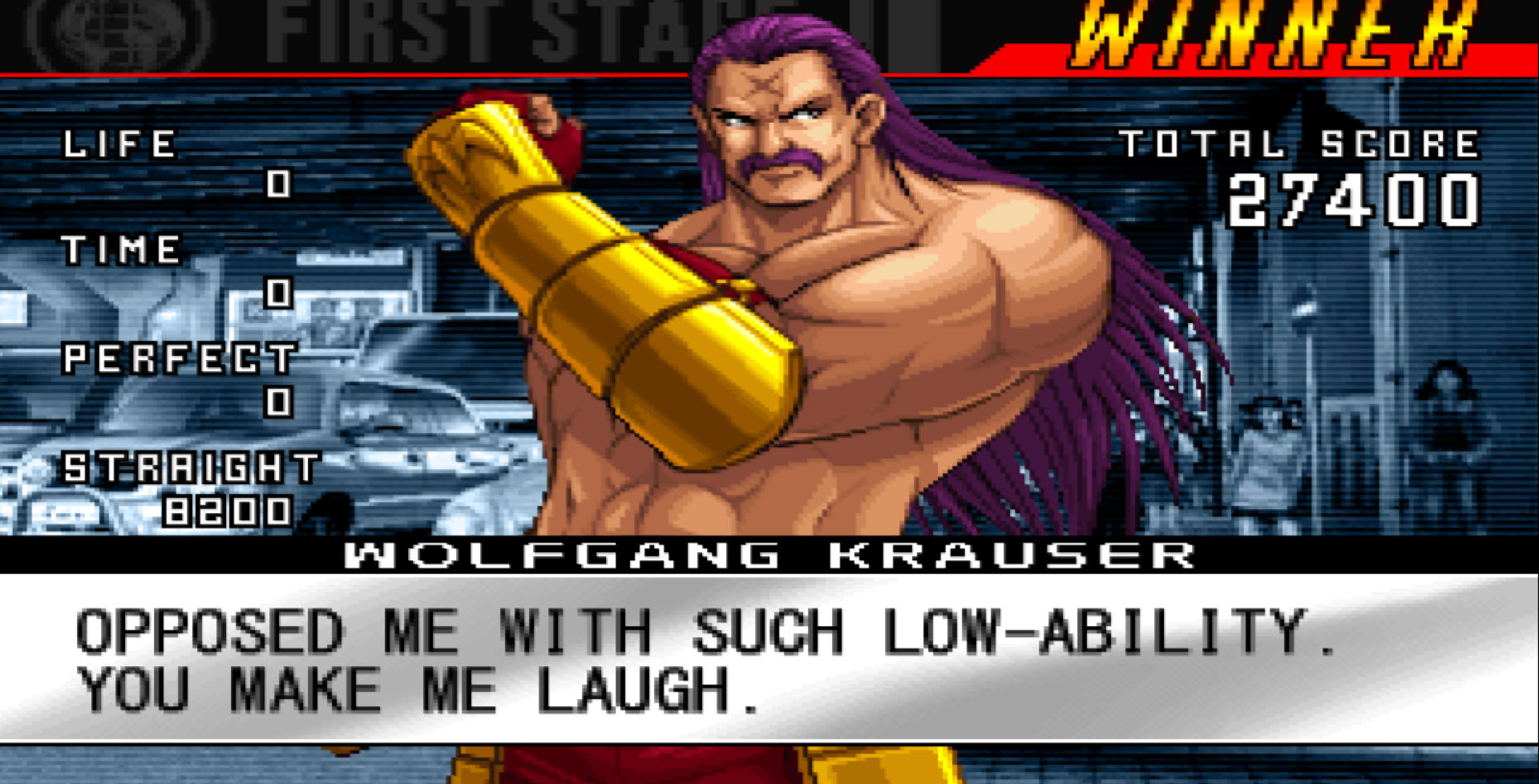 Wolfgang Krauser Movelist [The King of Fighters '98 Ultimate Match Final  Edition] 