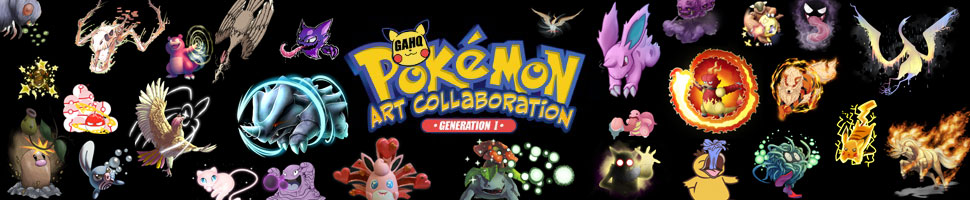 Pokemon GA-HQ Art Collaboration Gen I Banner