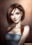 Jill Valentine Resident Evil 3 Portrait by_jurithedreamer