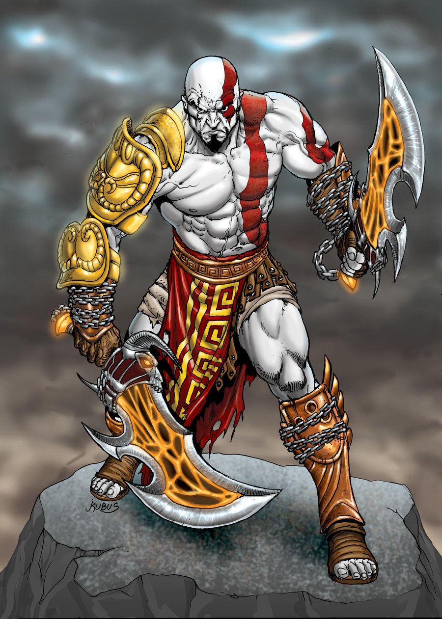 God of War Ragnarok fan art (inks) by PatrickBrown on DeviantArt